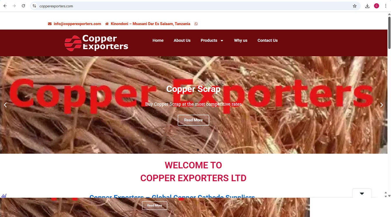 Reported Scammer: https://www.copperexporters.com/